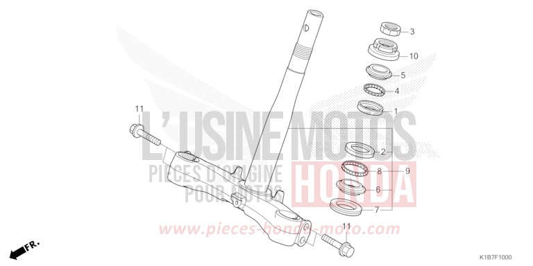 LENKSCHAFT von Forza 350 MAT PEARL PACIFIC BLUE (PB397) von 2021